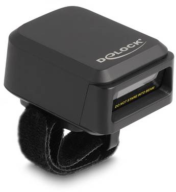 Delock 90607 Scanner bar code 2D Bluetooth® 2D, 1D LED Nero Scanner per smartphone e tablet