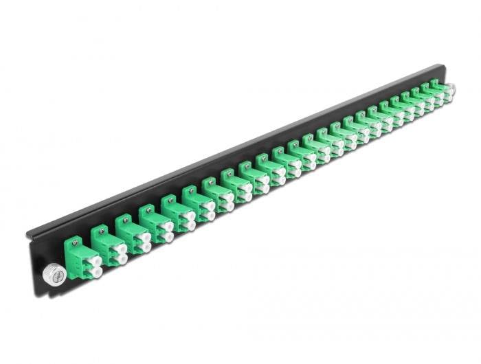 Delock 43358 Pannello frontale in fibra ottica Fibra di vetro; 1 U-1