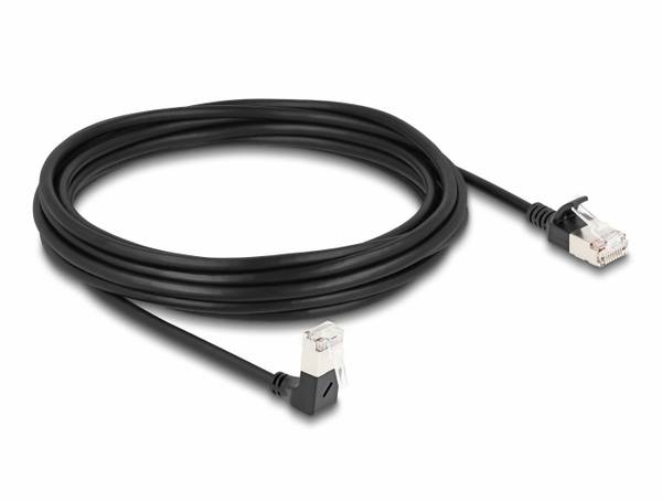 Delock 80308 RJ45 Cavo di rete, cavo patch CAT 6A S/FTP 5.00 m Nero  1 pz.