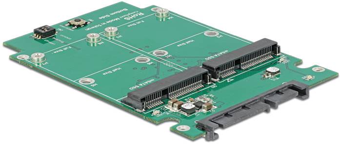 Delock 62594 Convertitore di interfaccia [1x SATA - 2x mSATA]-2