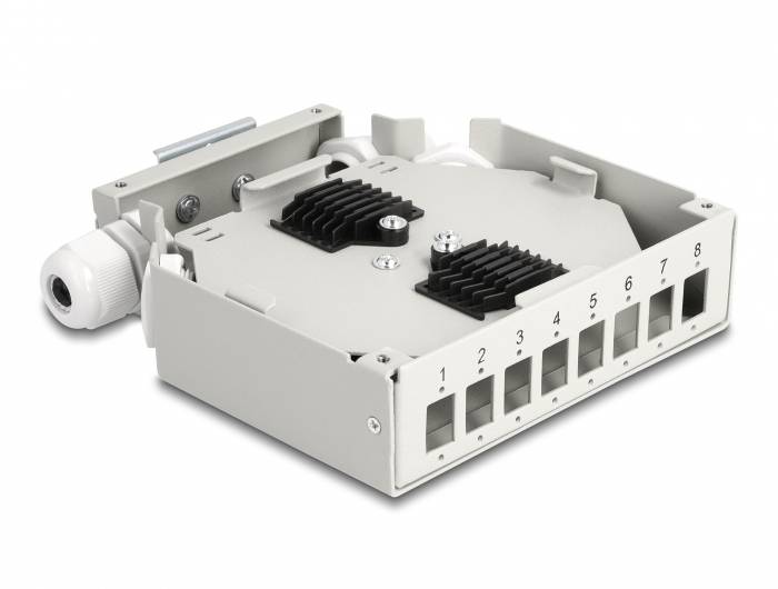 Delock 85931 Presa da incasso per fibra ottica Grigio 1 pz.-4