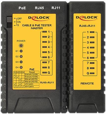 Delock 86107 Tester di rete Adatto per (Specifiche di rete (CAT)): Non classificata-2