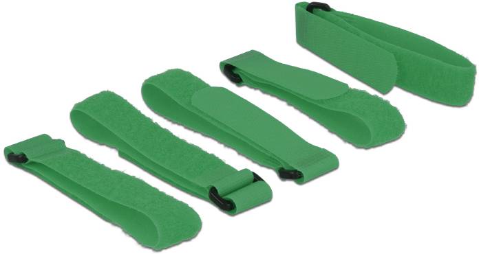 Delock Fascette a strappo (L x L) 300 mm x 20 mm Verde 5 pz.-1