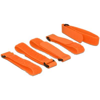 Delock Fascette a strappo (L x L) 300 mm x 20 mm Arancione 5 pz.-0