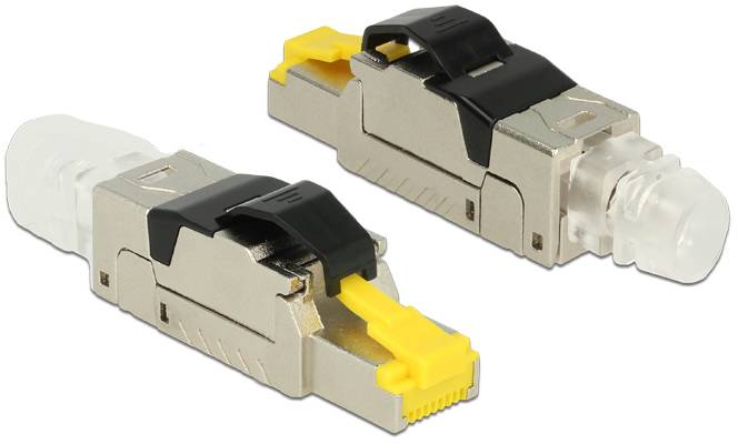 Delock DeLOCK - Netzwerkanschluss - RJ-45 (M) - 6.22 cm Spina RJ45 confezionabile sul posto CAT.8.1 in metallo 86485 Spi-0