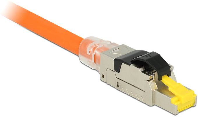 Delock DeLOCK - Netzwerkanschluss - RJ-45 (M) - 6.22 cm Spina RJ45 confezionabile sul posto CAT.8.1 in metallo 86485 Spi-2