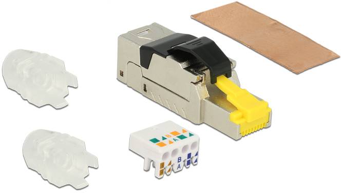 Delock DeLOCK - Netzwerkanschluss - RJ-45 (M) - 6.22 cm Spina RJ45 confezionabile sul posto CAT.8.1 in metallo 86485 Spi-3