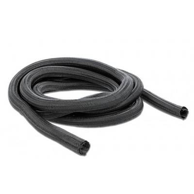 Delock 18852 18852 Guaina intrecciata Nero Poliestere 2 m 10 mm (max) 1 pz.-0