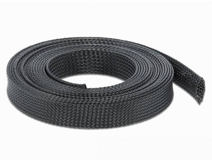 Delock 18850 18850 Guaina intrecciata Nero Poliestere 5 m 14 fino a 30 mm 1 pz.-1