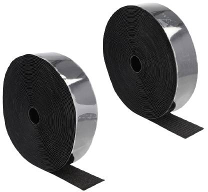 Delock 20860 Nastro a strappo da incollare (L x L) 15 m x 50 mm Nero 1 pz.-0
