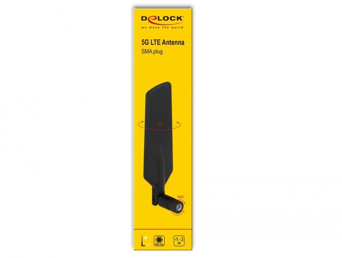 Antenna per ambienti interni 5G, LTE, UMTS Delock 12606-2
