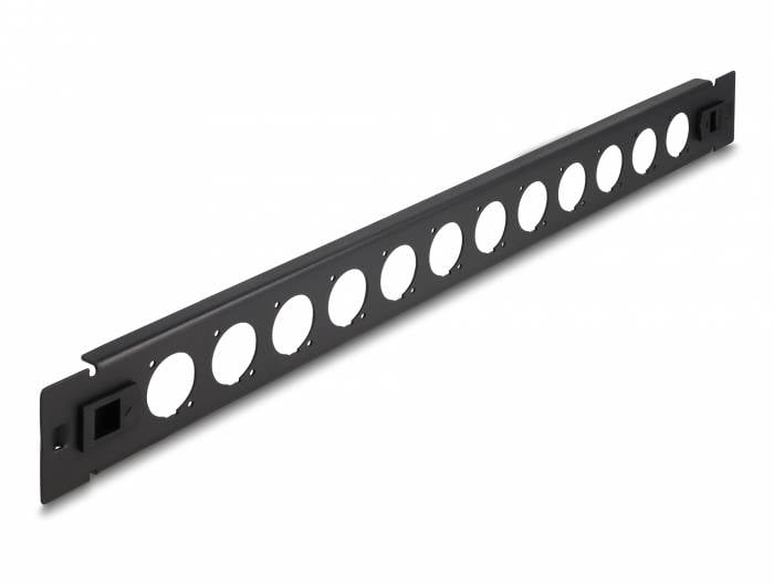 Delock 66900 Patch panel 483 mm (19") 1 U Nero-0