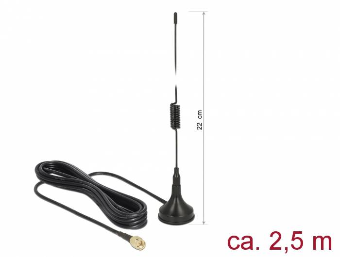Antenna per ambienti interni GSM, UMTS Delock 89613-0