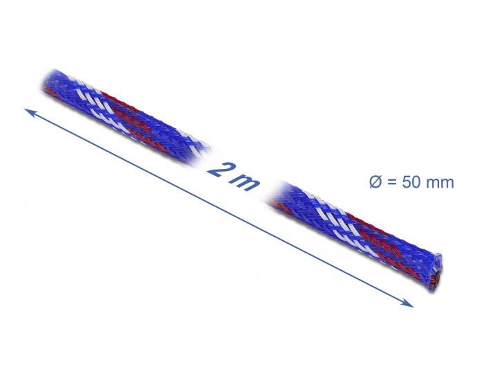 Delock 20761 20761 Guaina intrecciata Multicolore Poliestere 2 m 40 fino a 80 mm 1 pz.-2