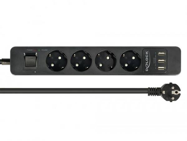 Delock 11209 Multipresa  Nero  1 pz.