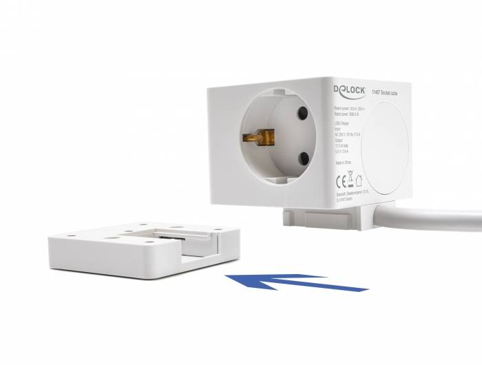 Delock 11497 Multipresa a cubo Bianco 1 pz.-5