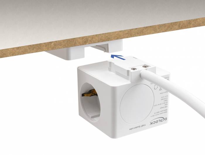 Delock 11497 Multipresa a cubo Bianco 1 pz.-7