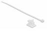 Delock Clip fermacavi autoadesivo 18877 Intervallo Ø fascio 10.5 mm (max) Bianco 1 KIT