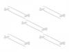 Delock 18954 Fascetta per cavi 100 mm 2.5 mm Bianco con campo di etichettatura 10 pz.