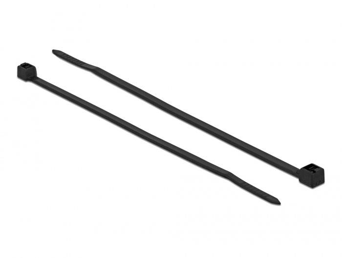 Delock 19229 Fascetta per cavi Nero stabile al calore, Riutilizzabile 100 pz.-3