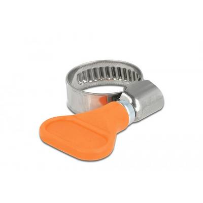 Delock 19512 Fascetta stringitubo Acciaio inoxPlastica Ø fascio (min.) 12 mm Ø fascio (max.) 20 mm 5 pz.-0