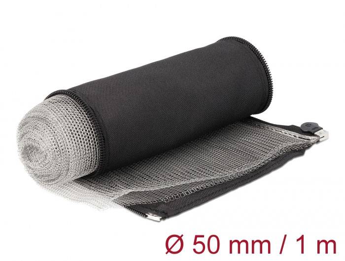 Delock 20849 20849 Guaina intrecciata Nero Poliestere 1 m 50 mm (max) 1 pz.-2