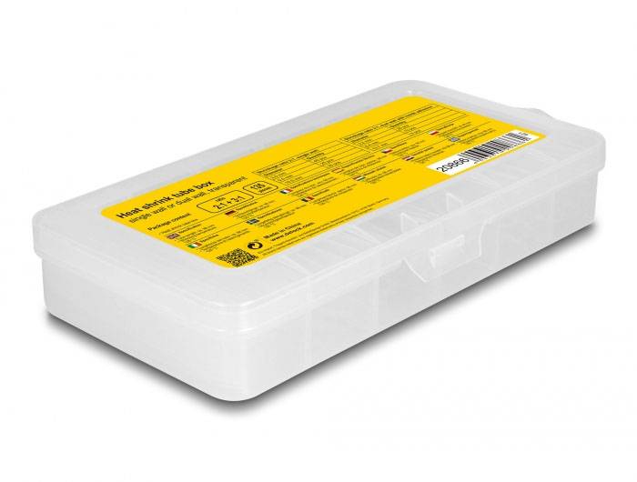 Delock 20866 Kit guaine termoretraibili Trasparente Restringimento:3:1 1 pz.-2