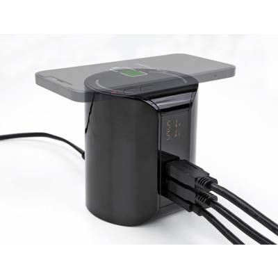 Delock 41441 Caricatore USB 58 W USB-C®, USB-A Ricarica senza fili Qi Nero Presa di corrente Wireless Charger, Caricator-7