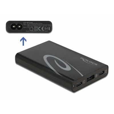 Delock 41453 Caricatore USB USB-C®, USB-A Consegna di potenza Nero Presa di corrente USB Power Delivery (USB-PD), Protez-2