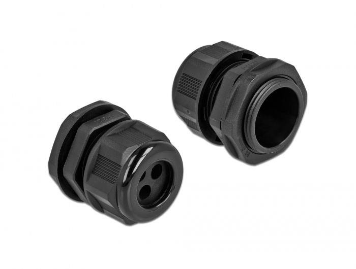 Delock 60377 impermeabile Plastica Nero 1 pz.-2