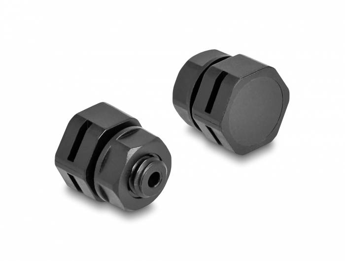 Delock 60477 60477 Elemento di compensazione della pressione 4 mm M6 Poliammide Nero 1 pz.-2