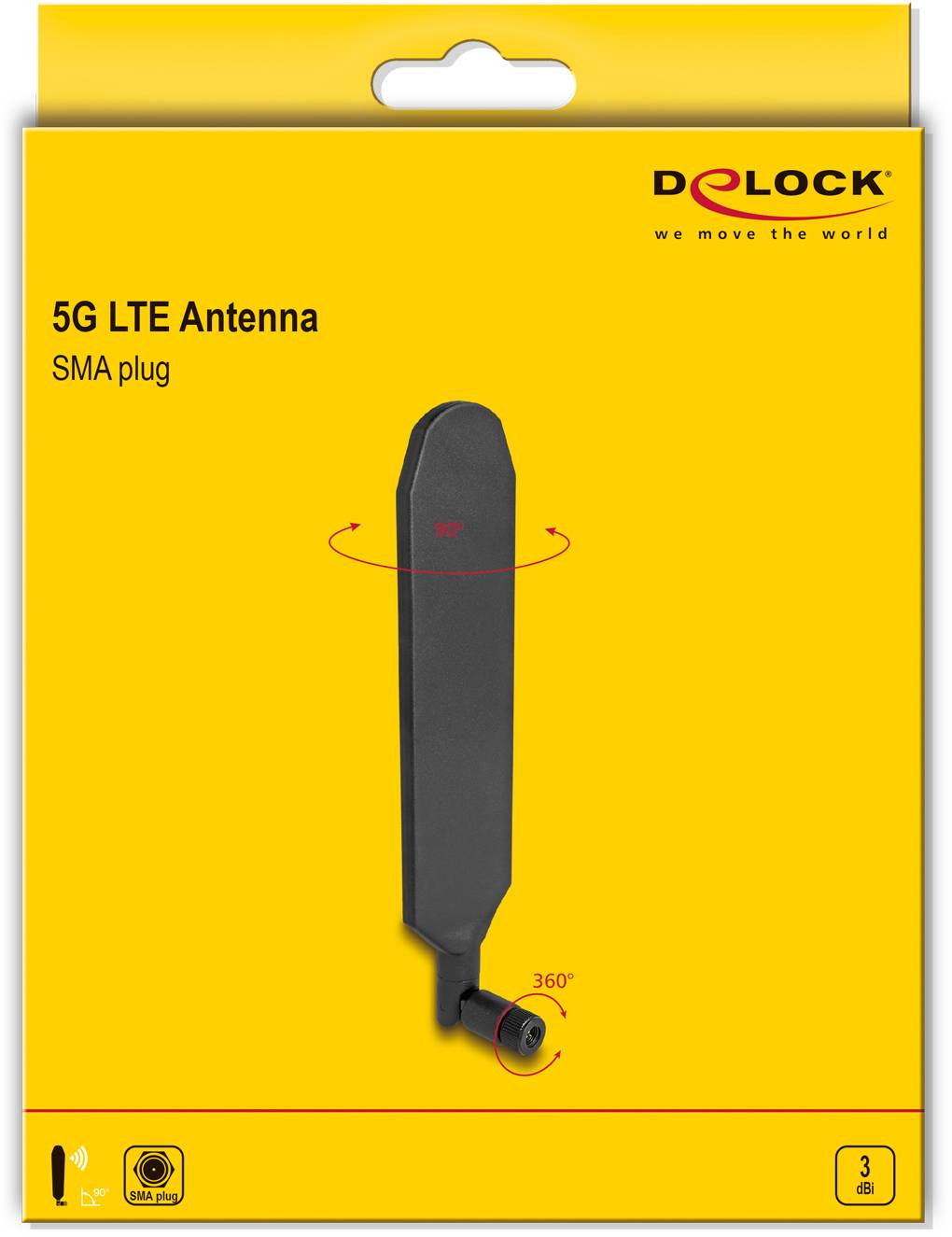 Antenna palo/parete 5G, LTE, WLAN Delock 90102-2