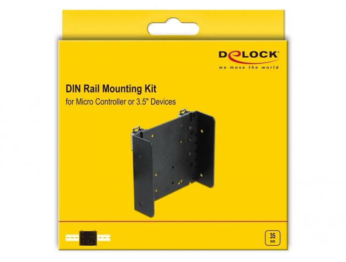 Delock 66292 Adattatore per guida DIN per montaggio su guida DIN 1 pz. Sacchetto-5