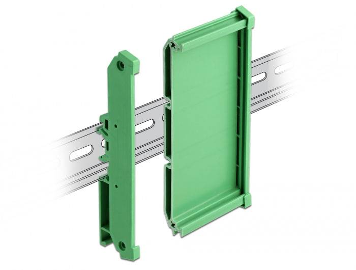Delock 66572 Adattatore per guida DIN per montaggio su guida DIN 1 pz. Sacchetto-1