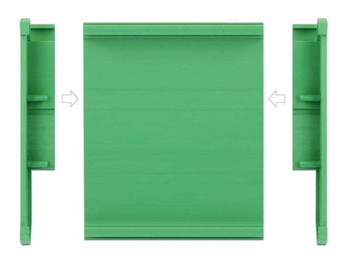 Delock 66573 Adattatore per guida DIN per montaggio su guida DIN 1 pz. Sacchetto-3