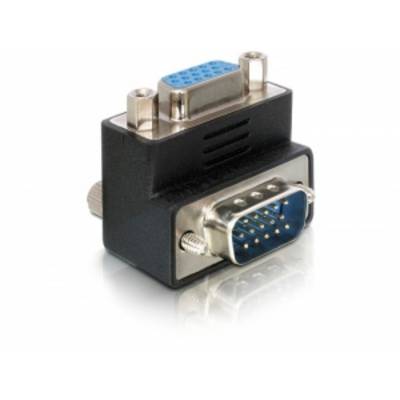 Un adattatore VGA con un connettore blu, utilizzato per collegare computer a schermi.