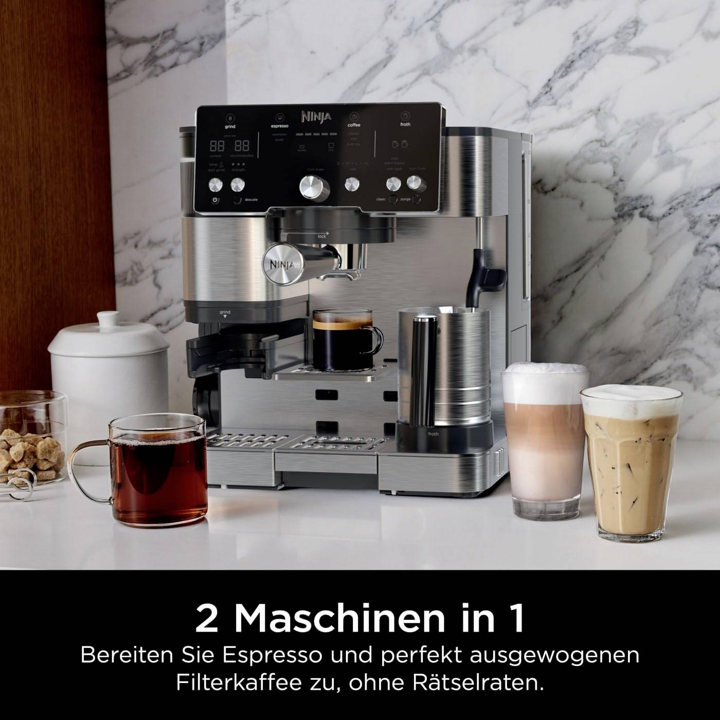 Ninja ES501EU Luxe Essential Portafilter Espresso Machine-1