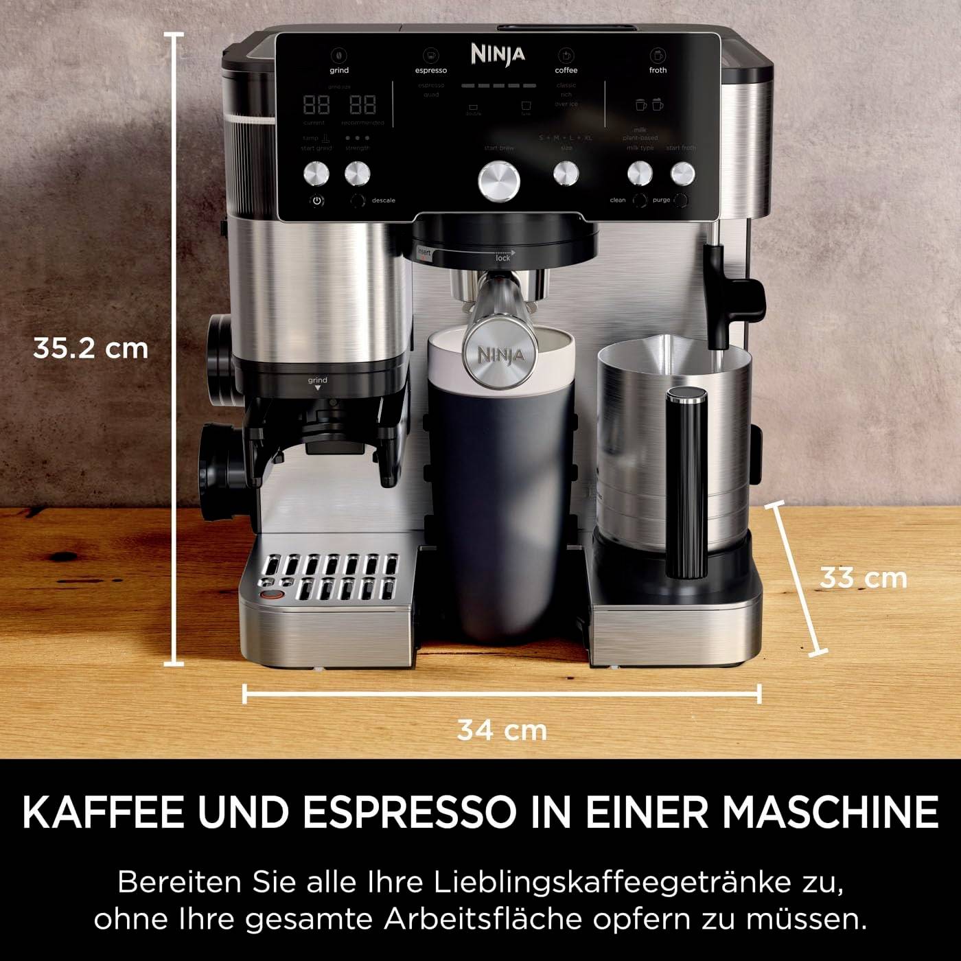 Ninja ES501EU Luxe Essential Portafilter Espresso Machine-7