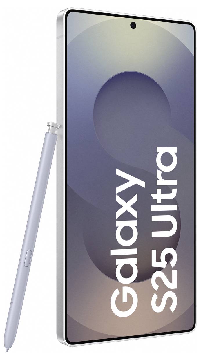 Smartphone 'Galaxy S25 Ultra' con Stylus. Design moderno con display ampio e scocca sottile.