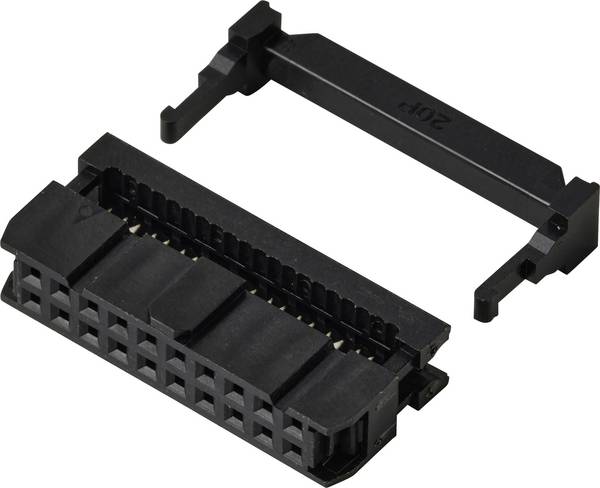 TRU COMPONENTS TC-13537792 Connettore a perforazione con antistrappo Passo: 2.54 mm Totale poli: 20 Numero di righe: 2 1 pz.