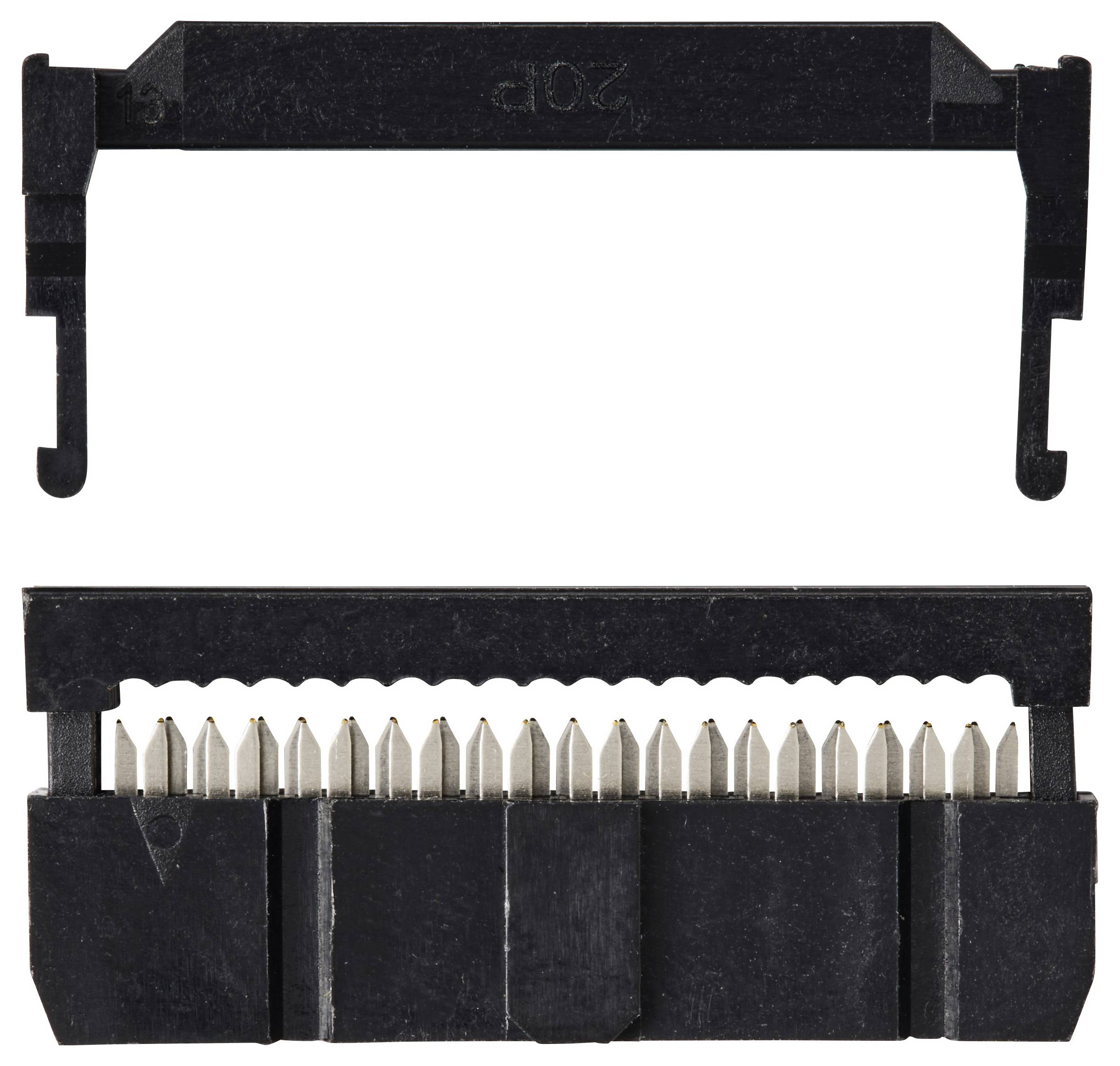 TRU COMPONENTS TC-13537792 Connettore a perforazione con antistrappo Passo: 2.54 mm Totale poli: 20 Numero di righe: 2 1-2
