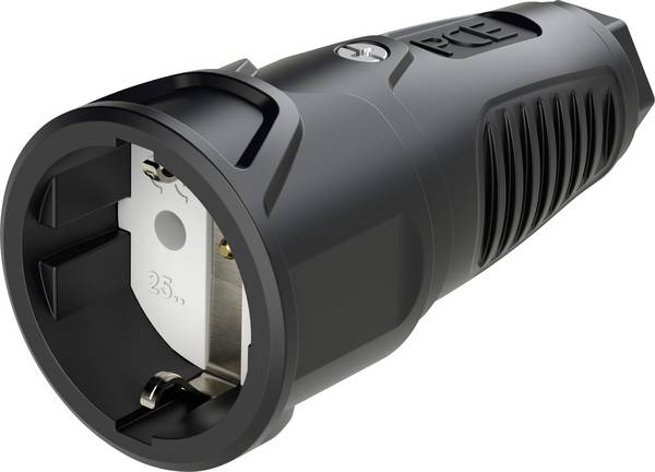 PC Electric 2510-ss Presa di sicurezza Gomma  250 V Nero IP20