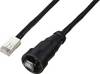 TRU COMPONENTS TC-E13T-MR5-MCA/NCA-0.5PV-S Cavo RJ45 diritto, IP67 (filettato), CAT5E, 0,5 m. TC-13543628 Numero di poli 8 Nero 1 pz.
