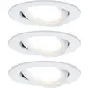 Paulmann 41306 Nova Lampada da incasso Kit da 3 LED (monocolore) LED 18 W Bianco