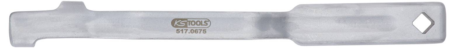 Utensile metallico a forma di lama, che porta un logo di 'KS TOOLS' al centro.