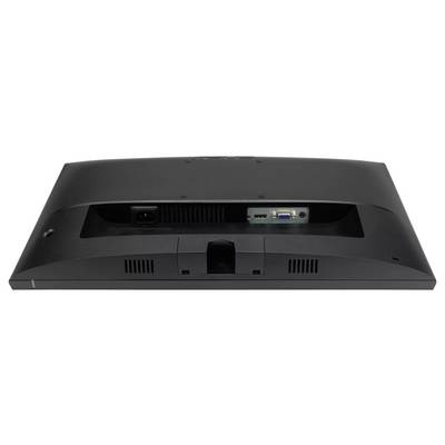 Retro di un monitor per computer con porte per alimentazione, HDMI e VGA.