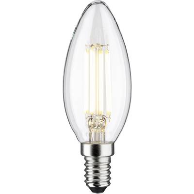 Lampadina a candela con filamenti visibili e attacco E14. Emana una luce intensa ed è ideale per scopi decorativi.