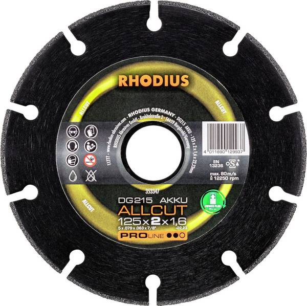 Rhodius  353347 Disco diamantato 125 mm 1 pz.