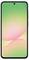 Smartphone con sfumatura verde e rosa sullo schermo, su sfondo bianco.