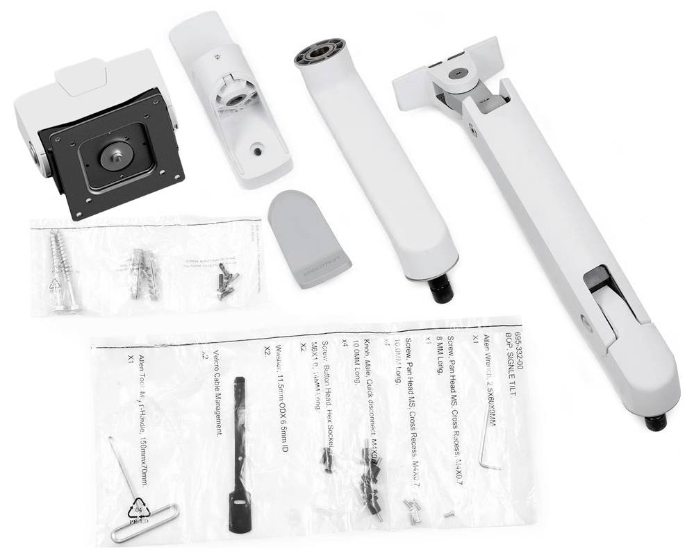 Ergotron 45-694-216 Supporto a parete per TV 144,8 cm (57") Regolabile in altezza, Inclinabile-3